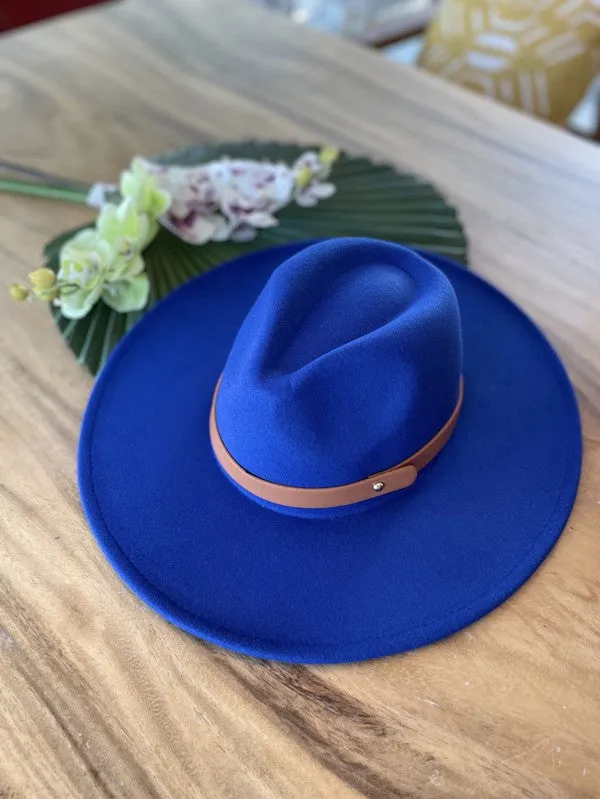 Vegan Felt Leather Band - Panama Hat